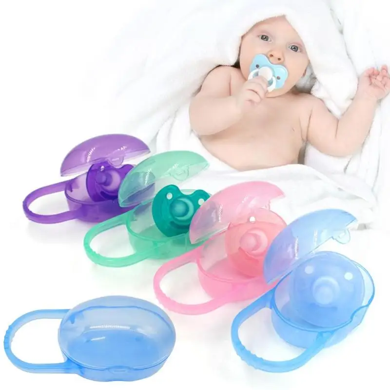 2PCS Infant Pacifier Storage Box Baby Nipple Dustproof Soother Container Toddler Kids gift baby girl boys 4 Colors Available B2 | Мать и