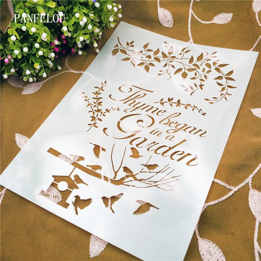 Bird garden scrapbook stencils spray plastic mold shield DIY cake hollow Embellishment printing lace ruler valentine
Bird garden scrapbook stencils spray plastic mold shield DIY cake hollow Embellishment printing lace ruler valentine