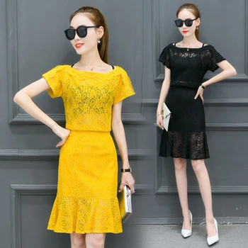 A Top Skirt 2 Pcs Clothing Set Lady Outfit Summer New Hook Flower Lace Women Hollow Out Skirts Korean Fashion Clothes Sexy S-XL
A Top Skirt 2 Pcs Clothing Set Lady Outfit Summer New Hook Flower Lace Women Hollow Out Skirts Korean Fashion Clothes Sexy S-XL