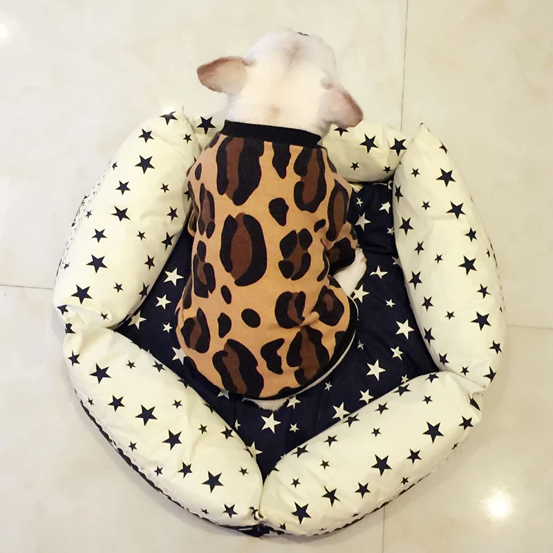 Leopard Print Sweater Dogs Pets Clothing Pug Costume French Bulldog Cotton Tshirt Puppy Clothes for Small Dogs XS-2XL
Leopard Print Sweater Dogs Pets Clothing Pug Costume French Bulldog Cotton Tshirt Puppy Clothes for Small Dogs XS-2XL
