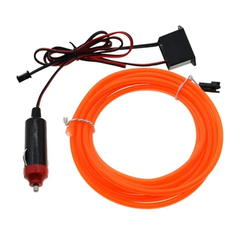 Car EL Wrie Cigarette Lighter Socket Plug Neon Light Car Decor Light Neon LED lamp Flexible EL Wire Rope Tube LED Strip
Car EL Wrie Cigarette Lighter Socket Plug Neon Light Car Decor Light Neon LED lamp Flexible EL Wire Rope Tube LED Strip