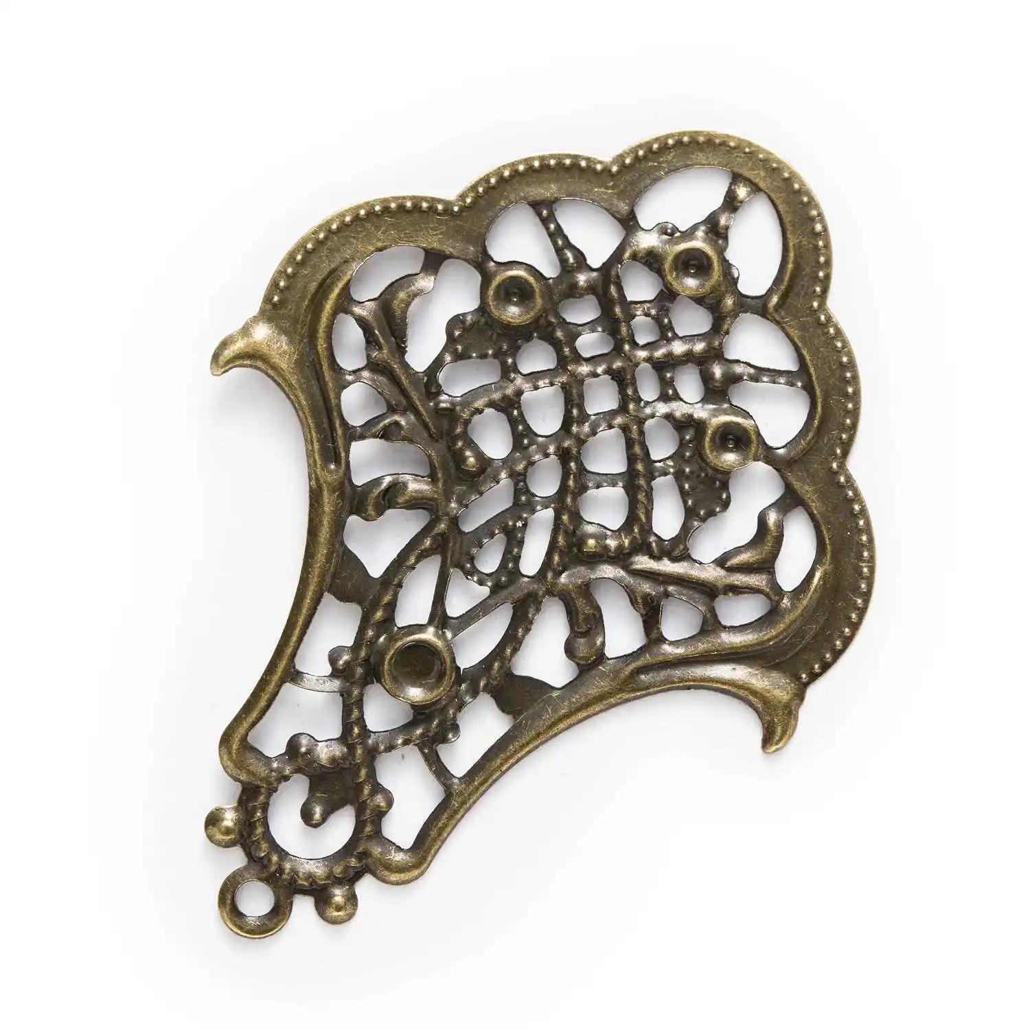 10/30 Piece Bronze Tone Filigree Flower Shaped Wraps Connnector Embellishments Findings Jewelry Making DIY 53x39mm
10/30 Piece Bronze Tone Filigree Flower Shaped Wraps Connnector Embellishments Findings Jewelry Making DIY 53x39mm