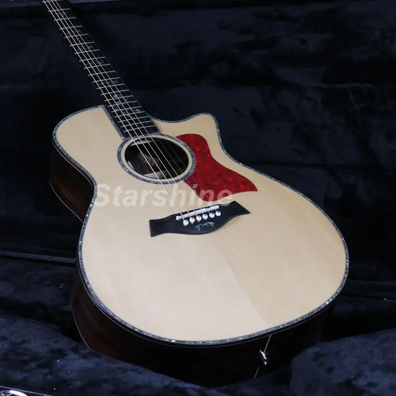 Starshine Electric Acoustic Guitar Solid Top Ablone Inlay Ebony Fingerboard Nature Color
Starshine Electric Acoustic Guitar Solid Top Ablone Inlay Ebony Fingerboard Nature Color
