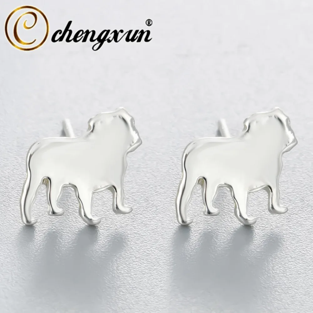 CHENGXUN Lovely English Bulldog Earrings Girls Animal Pet Dog Jewelry Fashion Stud Earrings For Women Lover Jewelry Cute Gift
CHENGXUN Lovely English Bulldog Earrings Girls Animal Pet Dog Jewelry Fashion Stud Earrings For Women Lover Jewelry Cute Gift