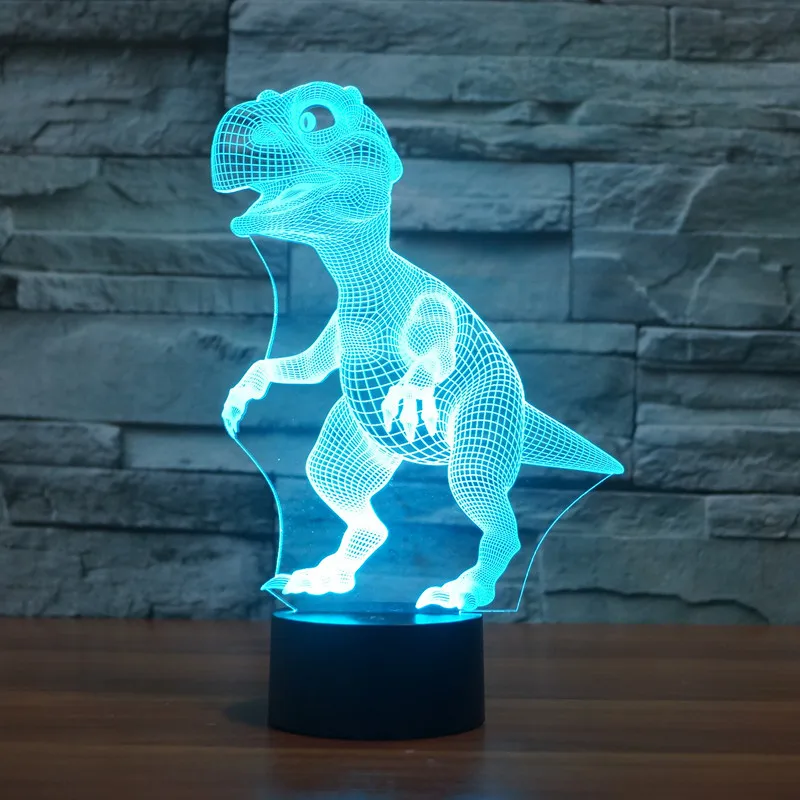 Dinosaur 7 Color 3D Night Animal Changeable Mood Lamp LED USB 3D Illusion Table Lamp For Home Decorative As Kids Toy Gift
Dinosaur 7 Color 3D Night Animal Changeable Mood Lamp LED USB 3D Illusion Table Lamp For Home Decorative As Kids Toy Gift