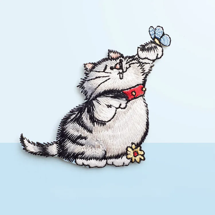 1Pcs Cute Cat Computer Embroidery Cloth Animal Clothes DIY Patch Holes Small Decorative Accessories application of gum Lion On
1Pcs Cute Cat Computer Embroidery Cloth Animal Clothes DIY Patch Holes Small Decorative Accessories application of gum Lion On