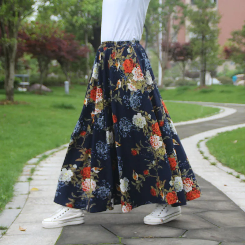 2019 Women Summer Linen Cotton Long Skirts Elastic High Waist Print Maxi Skirts Beach Boho Vintage Skirts Faldas Saia W1650
2019 Women Summer Linen Cotton Long Skirts Elastic High Waist Print Maxi Skirts Beach Boho Vintage Skirts Faldas Saia W1650