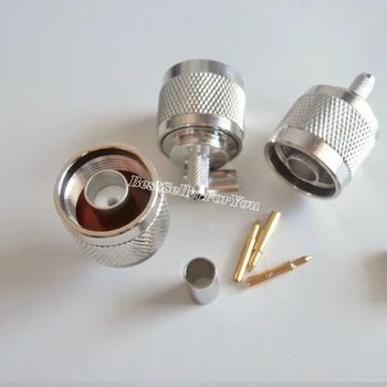 5Pcs N male plug crimp For RG58 RG142 LMR195 RG400 Cable Straight RF connector nickelplated NEW
5Pcs N male plug crimp For RG58 RG142 LMR195 RG400 Cable Straight RF connector nickelplated NEW