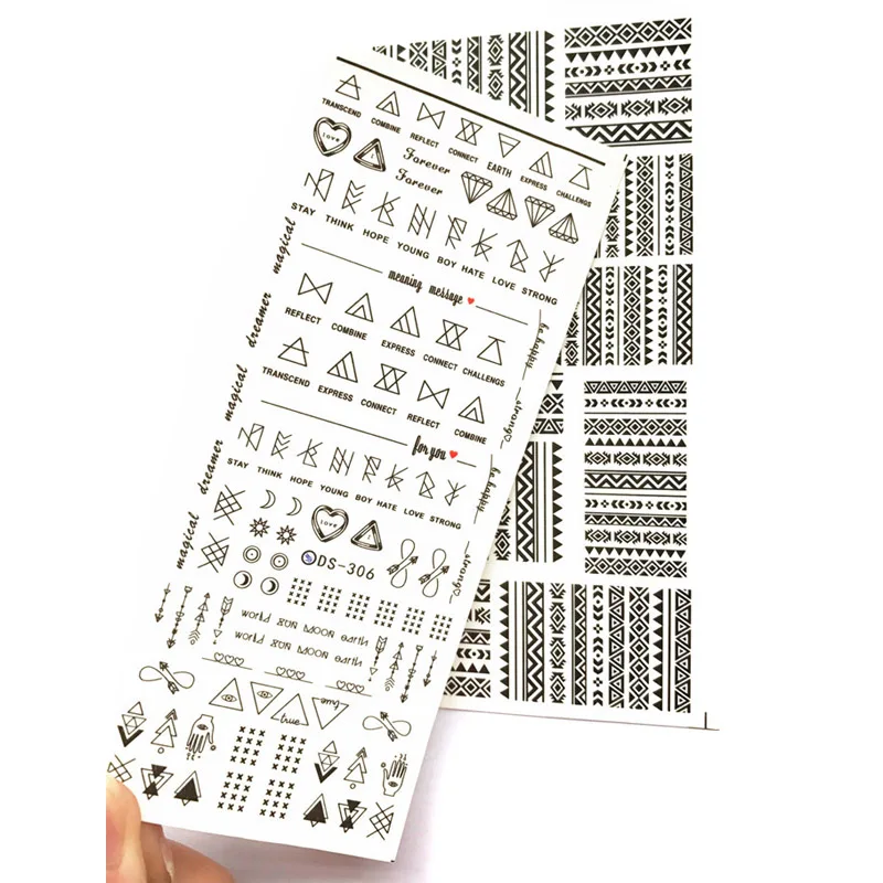 Hot 1 Sheet Nail Sticker Waterproof Geometry Pattern Nail Decals Nails Decor DIY SJ66
Hot 1 Sheet Nail Sticker Waterproof Geometry Pattern Nail Decals Nails Decor DIY SJ66