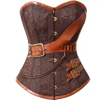 Plus Size S-6XL Corset New Fashion Brown Brocade Corset Bustiers Gothic Steampunk Womens Lingerie Overbust W580907
Plus Size S-6XL Corset New Fashion Brown Brocade Corset Bustiers Gothic Steampunk Womens Lingerie Overbust W580907