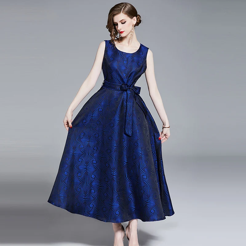 HAMALIEL Eeleant Long Big Swing Dress 2019 Summer Women Jacquard Sleeveless Dress Fashion Print Lace UP Maxi Tank Party Vestidos
HAMALIEL Eeleant Long Big Swing Dress 2019 Summer Women Jacquard Sleeveless Dress Fashion Print Lace UP Maxi Tank Party Vestidos