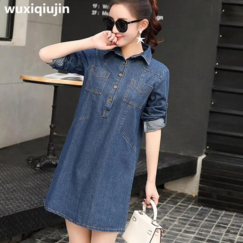 blusas mujer de moda 2017 Ladies' leisure style cowboy shirt plus size 5xl new long sleeve Blue blusa feminina
blusas mujer de moda 2017 Ladies' leisure style cowboy shirt plus size 5xl new long sleeve Blue blusa feminina