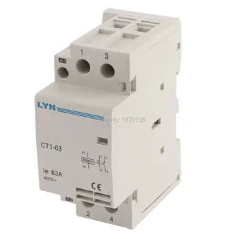 CT1-63 2P AC Contactor household 220V 230V 400V 63A 2NO 2NC 1NO1NC 50/60Hz 35mm din rail
CT1-63 2P AC Contactor household 220V 230V 400V 63A 2NO 2NC 1NO1NC 50/60Hz 35mm din rail