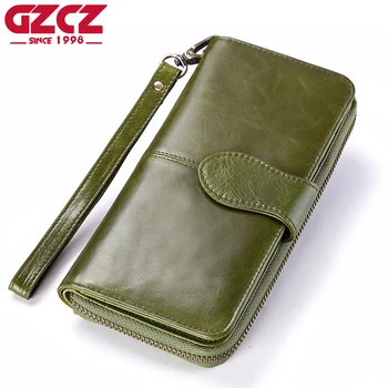 GZCZ Genuine Leather Female Zipper Wallet Women Luxury Brand Coin Purse Long Woman Walet Clutch ID Card Holder Clamp For Money 
GZCZ Genuine Leather Female Zipper Wallet Women Luxury Brand Coin Purse Long Woman Walet Clutch ID Card Holder Clamp For Money
