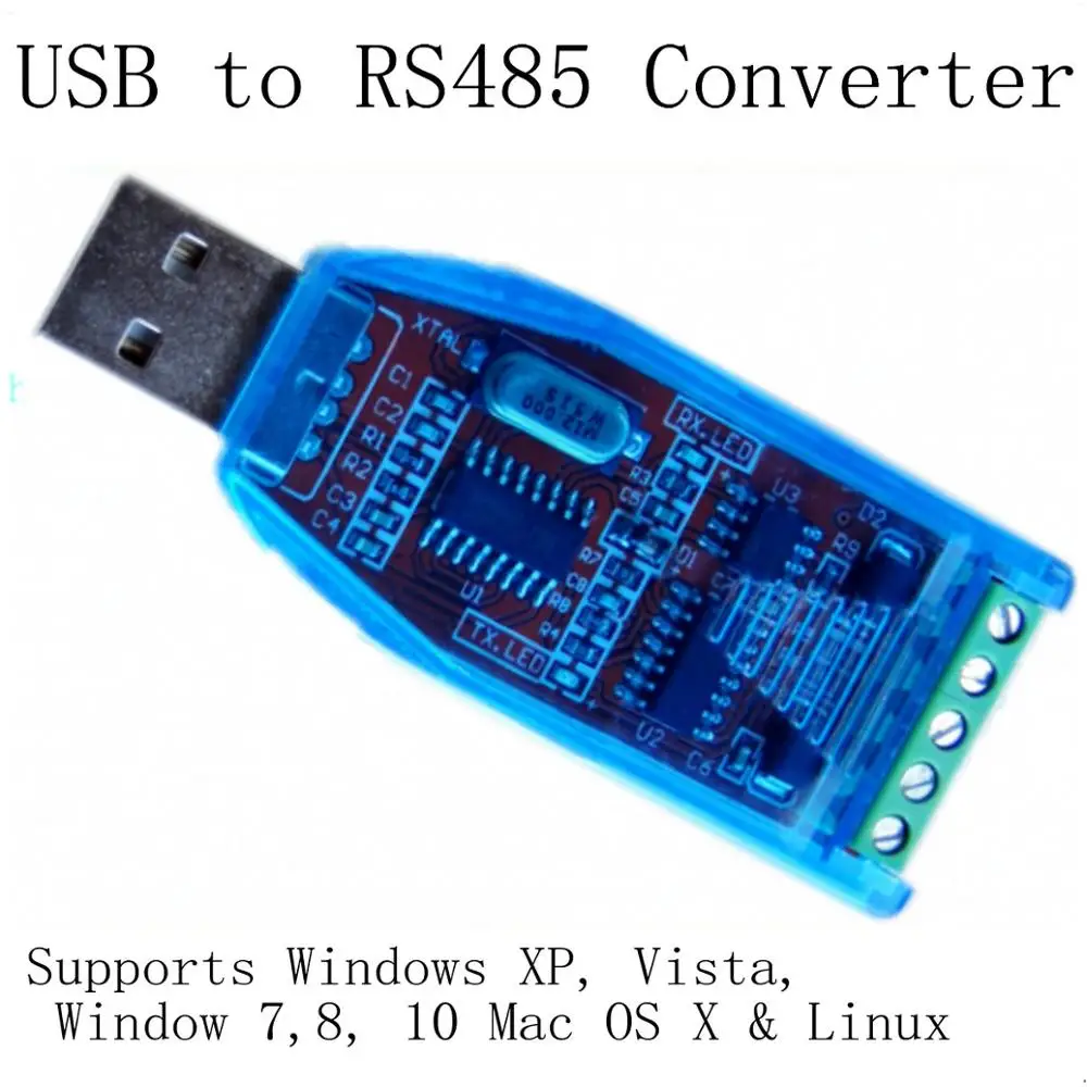 USB 2.0 to RS-485 Converter Upgrade protection smart electronic Compatible with Win 7,8, 10,XP, Vista, Mac OS X & Linux
USB 2.0 to RS-485 Converter Upgrade protection smart electronic Compatible with Win 7,8, 10,XP, Vista, Mac OS X & Linux