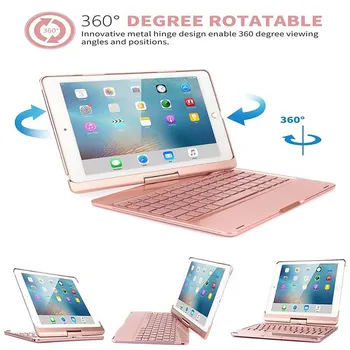 Wireless Bluetooth Keyboard Case and Cover with 360 Degrees Rotate Folio Slim Smart Keyboard Case For iPad Pro 10.5
Wireless Bluetooth Keyboard Case and Cover with 360 Degrees Rotate Folio Slim Smart Keyboard Case For iPad Pro 10.5