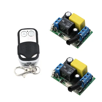 Hot Sales AC220V 1CH 10A RF Wireless Remote Control System 1 Transmitter and 2 Receiver Universal Gate Remote Control 315/433Mhz
Hot Sales AC220V 1CH 10A RF Wireless Remote Control System 1 Transmitter and 2 Receiver Universal Gate Remote Control 315/433Mhz
