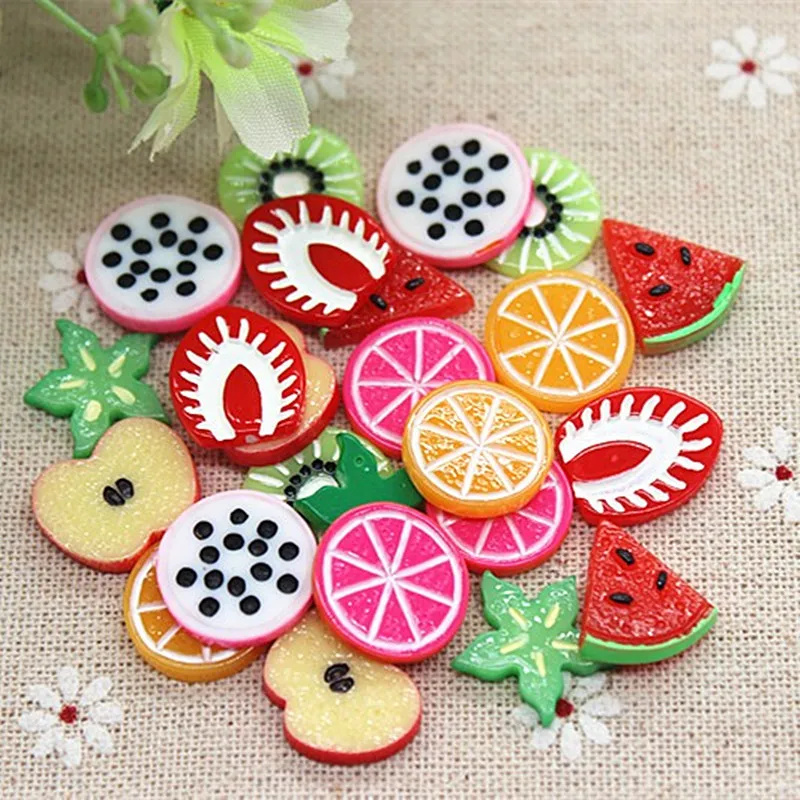 20pcs Mix Designs Cute Resin Fruit Slices Simulation Miniature Food Art Flatback Cabochon DIY Craft Decoration,about 15mm
20pcs Mix Designs Cute Resin Fruit Slices Simulation Miniature Food Art Flatback Cabochon DIY Craft Decoration,about 15mm