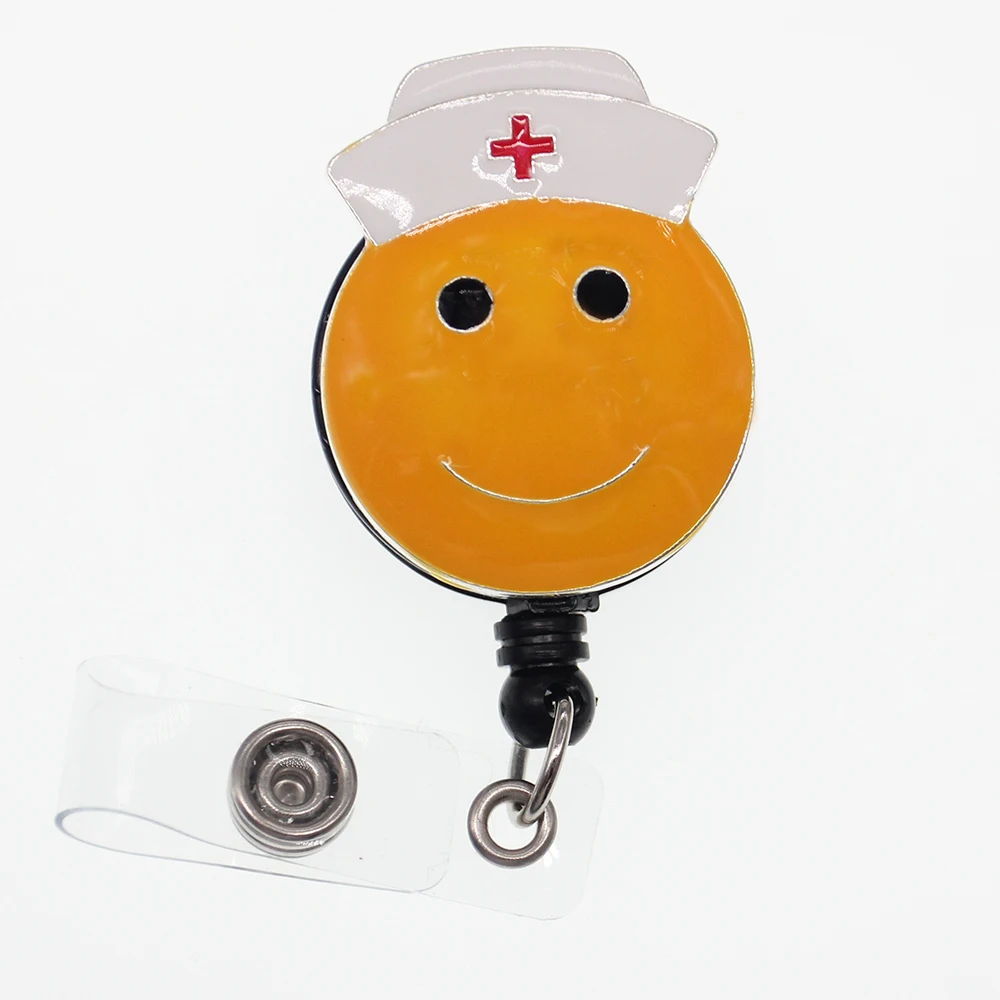 10pcs/lot Yellow Smile Face with Nurse Cap Nursing Enamel ID card yoyo Pull Badge Reel Holder
10pcs/lot Yellow Smile Face with Nurse Cap Nursing Enamel ID card yoyo Pull Badge Reel Holder