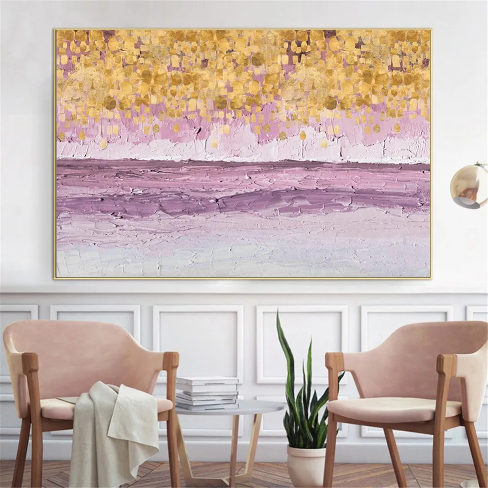 WARMSUN Modern Purple Abstract Gold Money Sea Wave Canvas Painting Poster Wall Picture for Living Room Home Decoration No Frame
WARMSUN Modern Purple Abstract Gold Money Sea Wave Canvas Painting Poster Wall Picture for Living Room Home Decoration No Frame