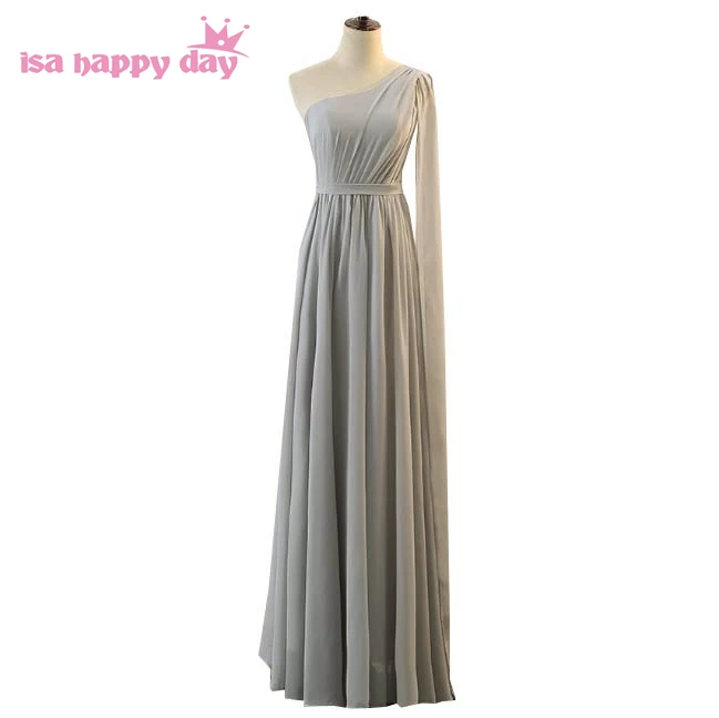 special occasion brides maid dresses girl gray one shoulder formal women bridesmade dress for ladies for weddings H4138
special occasion brides maid dresses girl gray one shoulder formal women bridesmade dress for ladies for weddings H4138