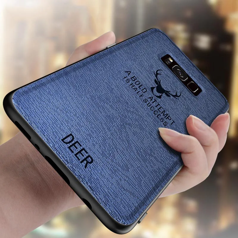 for Samsung Galaxy S8 S9 Plus case silicone edge cute deer pattern leather back cover for Samsung S8 S9+ S9 Plus shockproof case
for Samsung Galaxy S8 S9 Plus case silicone edge cute deer pattern leather back cover for Samsung S8 S9+ S9 Plus shockproof case