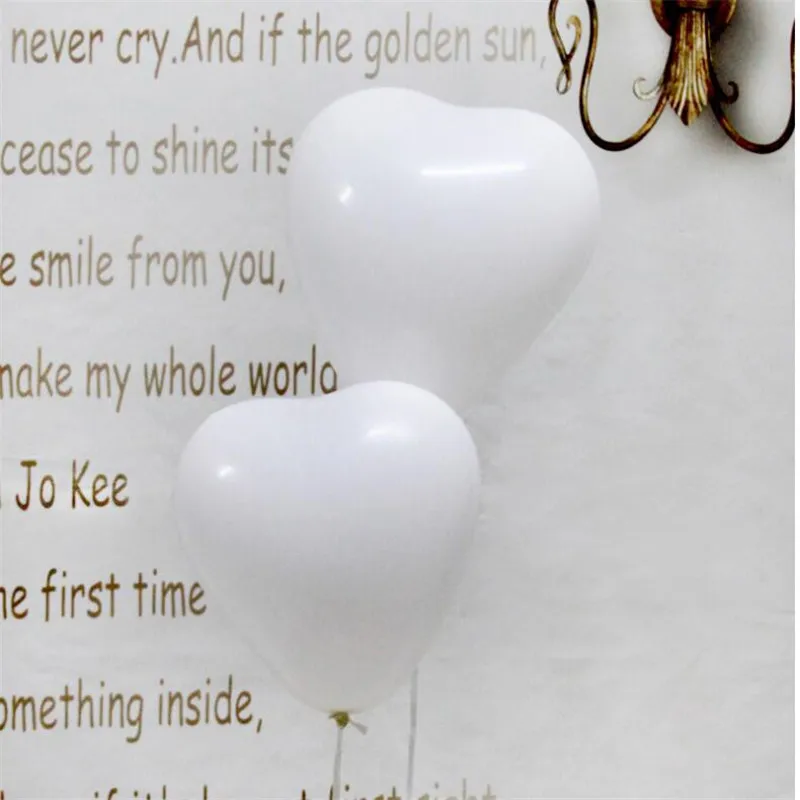 40pcs/lot white red pink yellow blue purple heart balloon 10 inch 2.2g latex balloons wedding Valentine's Day party ballon
40pcs/lot white red pink yellow blue purple heart balloon 10 inch 2.2g latex balloons wedding Valentine's Day party ballon