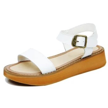 Great New 111% Genuine Leather WoMen Sandals Fashion Ankle Buckle Summer Flat Heel Platform Ladies Sandal Shoes
Great New 111% Genuine Leather WoMen Sandals Fashion Ankle Buckle Summer Flat Heel Platform Ladies Sandal Shoes