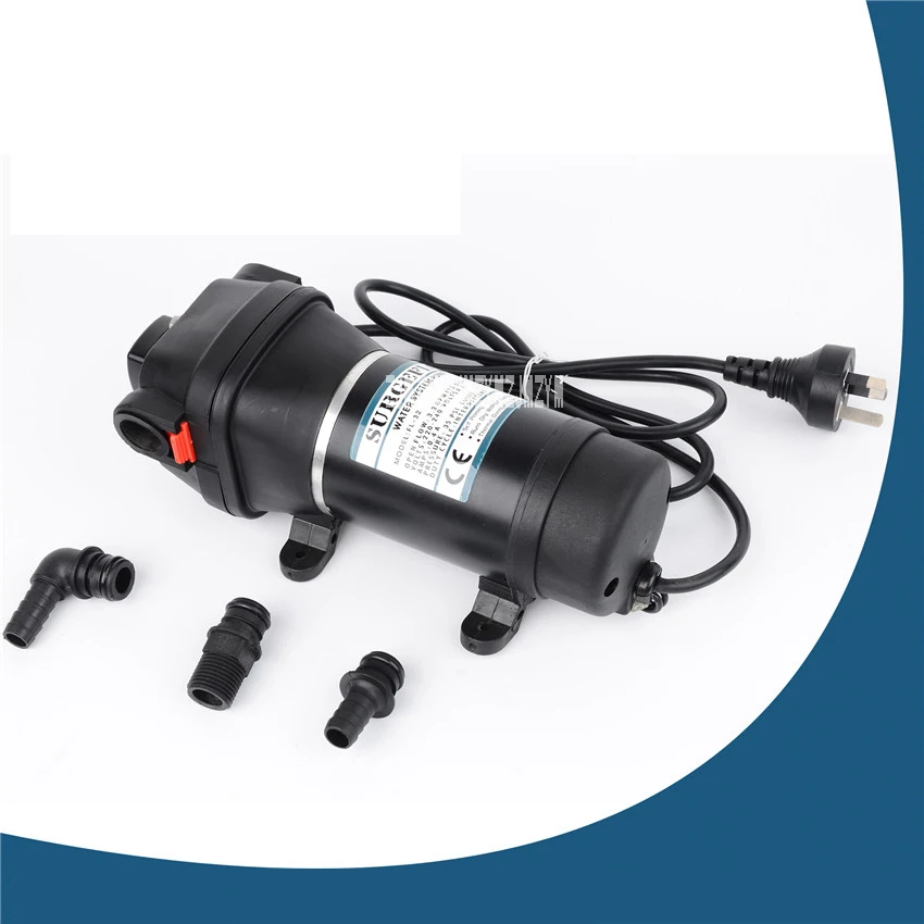 New FL-32 220V 132W Home Self-contained Diaphragm Pump Mini Water Pump Automatic Pressure Switch AC Pump 12.5 / 3.3ipm / gpm 20m
New FL-32 220V 132W Home Self-contained Diaphragm Pump Mini Water Pump Automatic Pressure Switch AC Pump 12.5 / 3.3ipm / gpm 20m