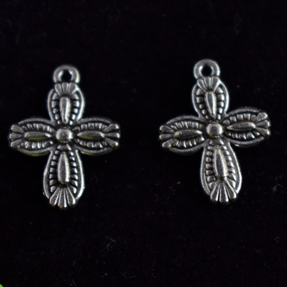 22pieces 18x13mm Antique Sliver Charm Pendant Cross Jewelry Making DIY Handmade Craft
22pieces 18x13mm Antique Sliver Charm Pendant Cross Jewelry Making DIY Handmade Craft