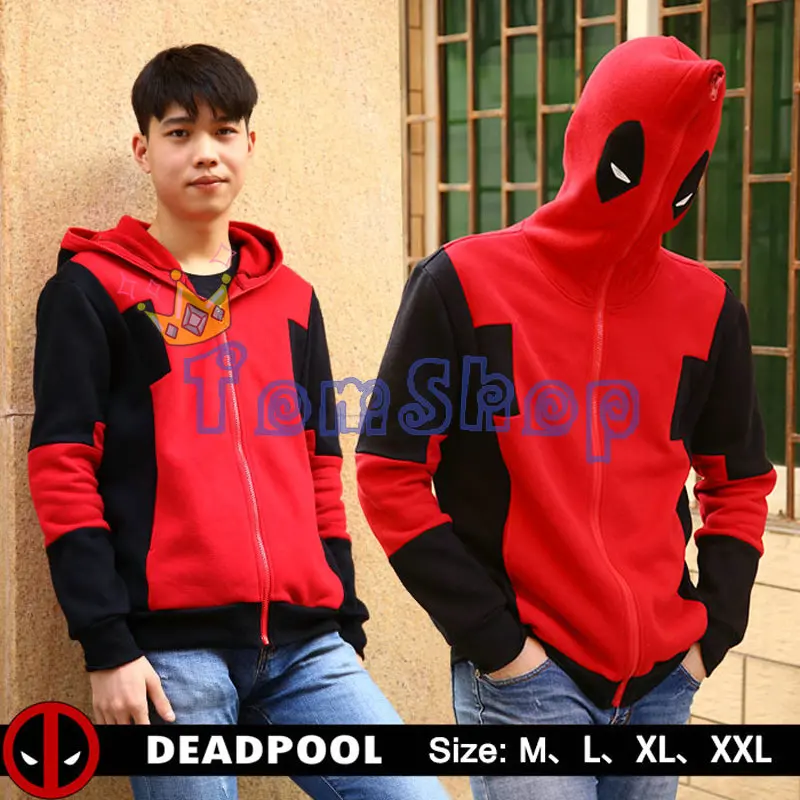 Deadpool Cosplay Hoodies Sweatshirt Marvel Comic Hooded Men Jacket Coat Zipper Sweat Shirts
Deadpool Cosplay Hoodies Sweatshirt Marvel Comic Hooded Men Jacket Coat Zipper Sweat Shirts