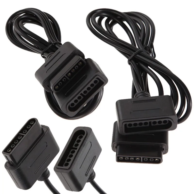 100pcs-1-8m-Game-Extension-Cable-Cords-Data-Transfer-Cables-Replacement-for-Nintendo-SNES-Controller-Extension