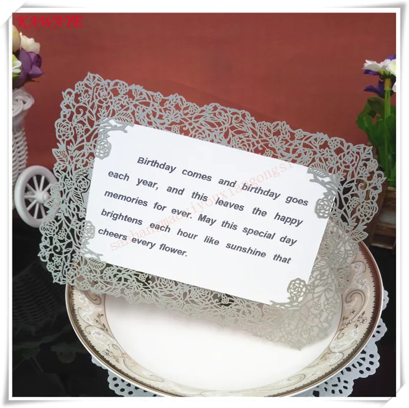 30Pcs Wedding Party Invitation Card Laser Cut Delicate Carved Pattern Wedding Invitations Marriage Party Supplies 5ZH13
30Pcs Wedding Party Invitation Card Laser Cut Delicate Carved Pattern Wedding Invitations Marriage Party Supplies 5ZH13