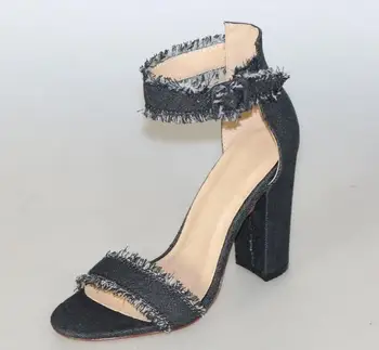 black Denim sandals high heels sandalias mujer 2018 newest buckle decor sandalia feminina fringe square heel summer shoes women
black Denim sandals high heels sandalias mujer 2018 newest buckle decor sandalia feminina fringe square heel summer shoes women