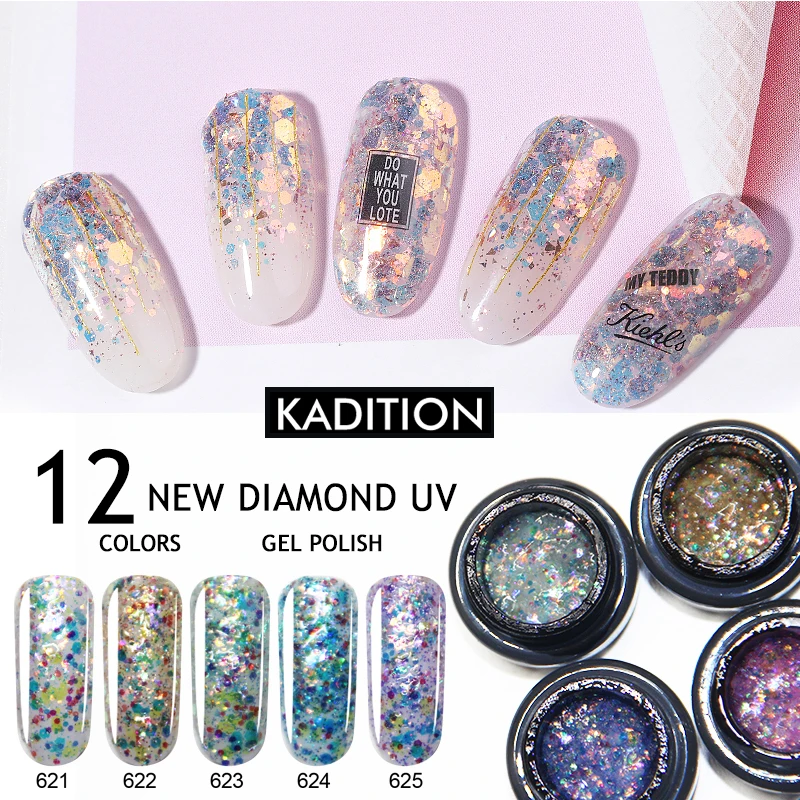 KADITION 2019 New Nail Art DIY Design Flash Diamond Supper Shining Starry Platinum Effect Nail Paint Gel Polish Varnish Lacquer
KADITION 2019 New Nail Art DIY Design Flash Diamond Supper Shining Starry Platinum Effect Nail Paint Gel Polish Varnish Lacquer