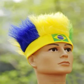 KTLPARYT 10pcs/lot 2018 football game fan wig brazil football fun wig Cheerleading wig football match party wig
KTLPARYT 10pcs/lot 2018 football game fan wig brazil football fun wig Cheerleading wig football match party wig