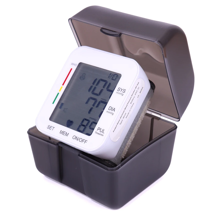 Portable Automatic Voice Digital LCD Display Wrist Blood Pressure Monitor Device Heart Beat Rate Pulse Meter Measure Tonometer
Portable Automatic Voice Digital LCD Display Wrist Blood Pressure Monitor Device Heart Beat Rate Pulse Meter Measure Tonometer