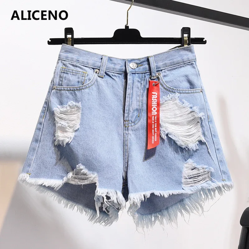 ALICENO NEW 2019 Plus Size Women Summer Loose Light Color White/blue/black Shorts Jeans with Hole Low Waist Shorts
ALICENO NEW 2019 Plus Size Women Summer Loose Light Color White/blue/black Shorts Jeans with Hole Low Waist Shorts