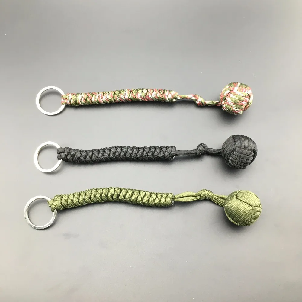 1pc Paracord Monkey Fist with heavy Steel Ball inside, can be used as Knife Lanyard Survival Tool Black/Army Green/Camouflage
1pc Paracord Monkey Fist with heavy Steel Ball inside, can be used as Knife Lanyard Survival Tool Black/Army Green/Camouflage