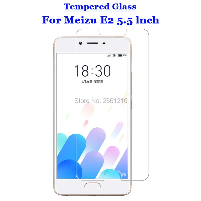 

Для Meizu E2 закаленное стекло 9H 2.5D Премиум Защитная пленка для экрана для Meizu E2 M2 E (M2E) 5,5"