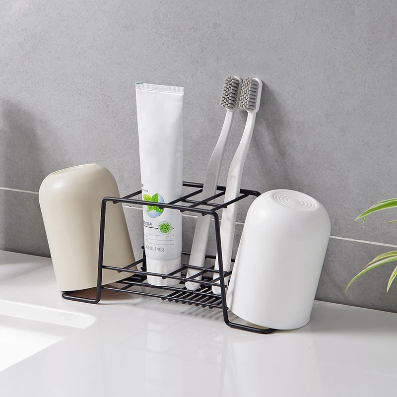 Toothbrush Holder Tooth Cup Mug Cup Set without Drilling Wall-mounted Storage Rack with Adhesive for Bathroom BDF99
Toothbrush Holder Tooth Cup Mug Cup Set without Drilling Wall-mounted Storage Rack with Adhesive for Bathroom BDF99