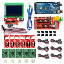 Комплект для 3D принтера с ЧПУ Arduino Mega 2560 R3 + контроллер RAMPS 1 4 ЖК