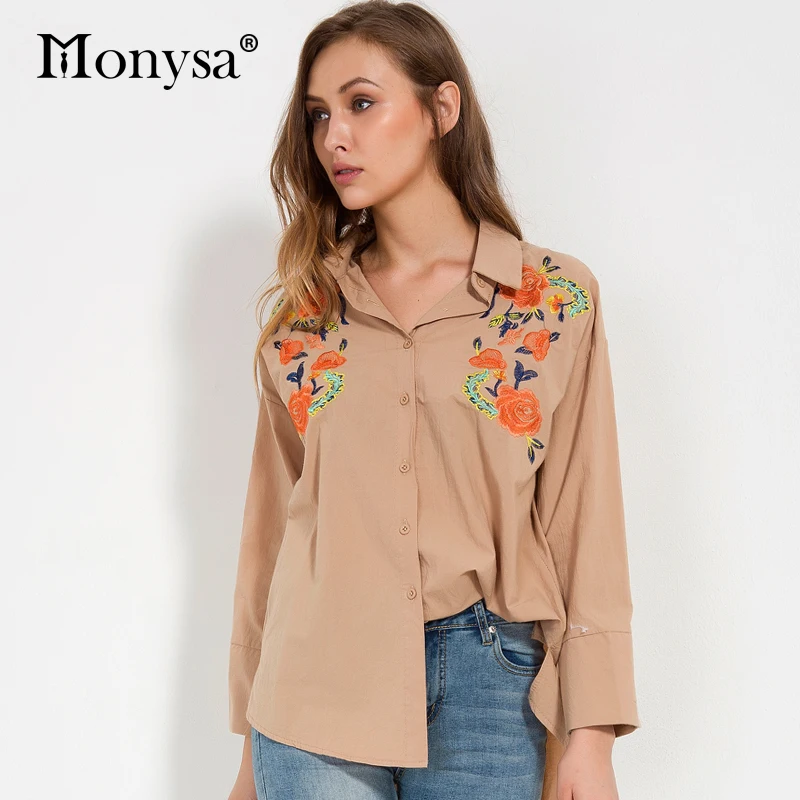 Floral Embroidery Blouse Long Sleeve 2017 Autumn New Arrivals Casual Women Shirts Turn-down Collar Womens Tops and Blouses White
Floral Embroidery Blouse Long Sleeve 2017 Autumn New Arrivals Casual Women Shirts Turn-down Collar Womens Tops and Blouses White