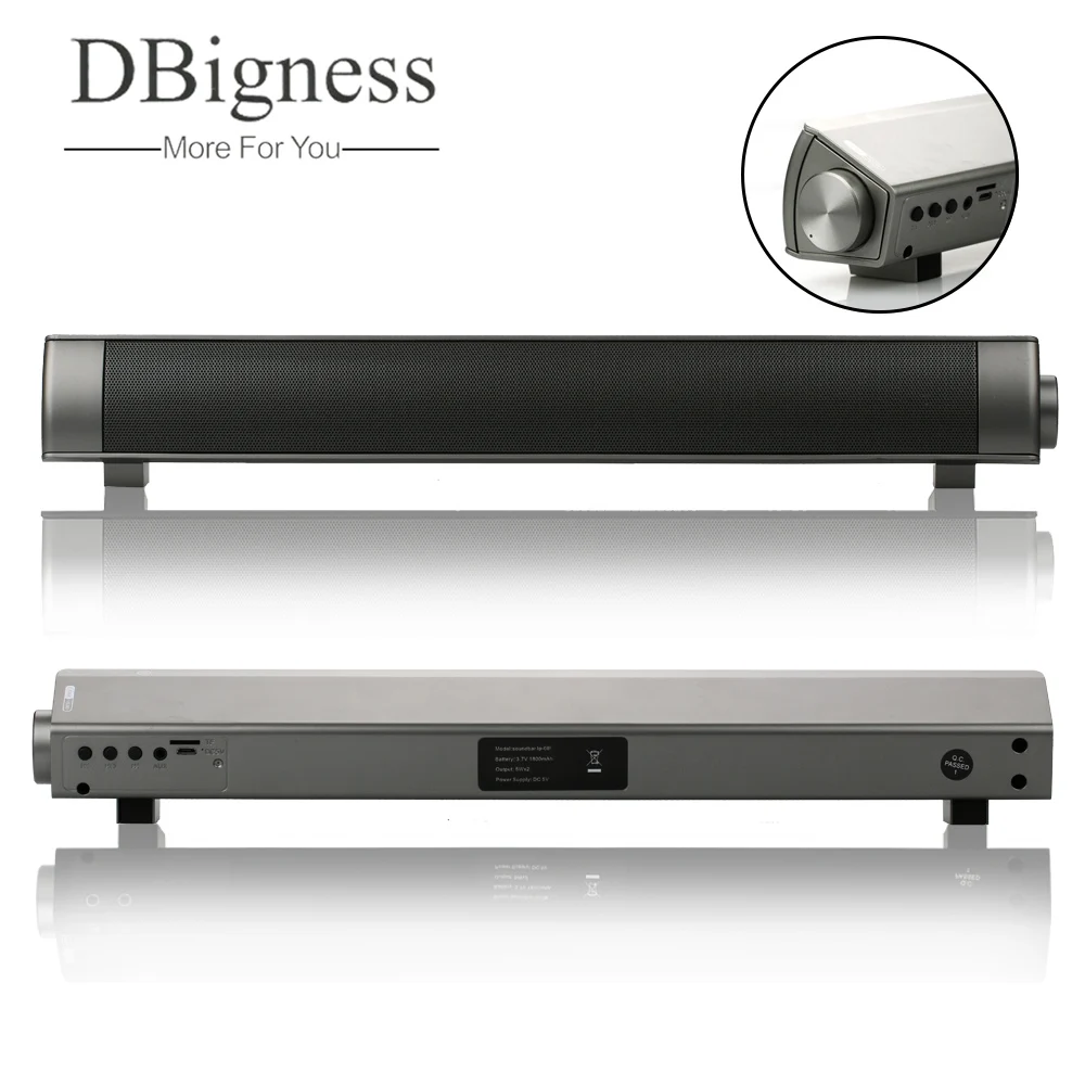 Dbigness Mini Soundbar Bluetooth Speaker Slim Magnetic Stereo Sound Subwoofer Speaker HIFI Speaker for Computer Tablet TV
Dbigness Mini Soundbar Bluetooth Speaker Slim Magnetic Stereo Sound Subwoofer Speaker HIFI Speaker for Computer Tablet TV