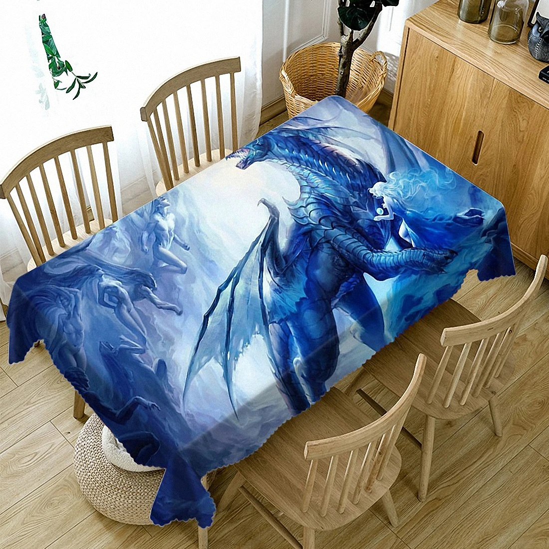 

Dragon High quality super three-dimensional 3D rural tablecloth bedside cabinet cover cloth tapestry banners flag wall decor
