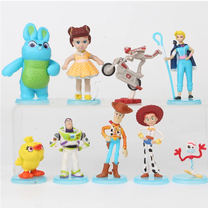 Disney 9pcs/set 3-10cm Toy Story 4 Deluxe Anime Figure Woody Buzz Lightyear Jessie Set Figure Dolls Toys Cake Topper
Disney 9pcs/set 3-10cm Toy Story 4 Deluxe Anime Figure Woody Buzz Lightyear Jessie Set Figure Dolls Toys Cake Topper