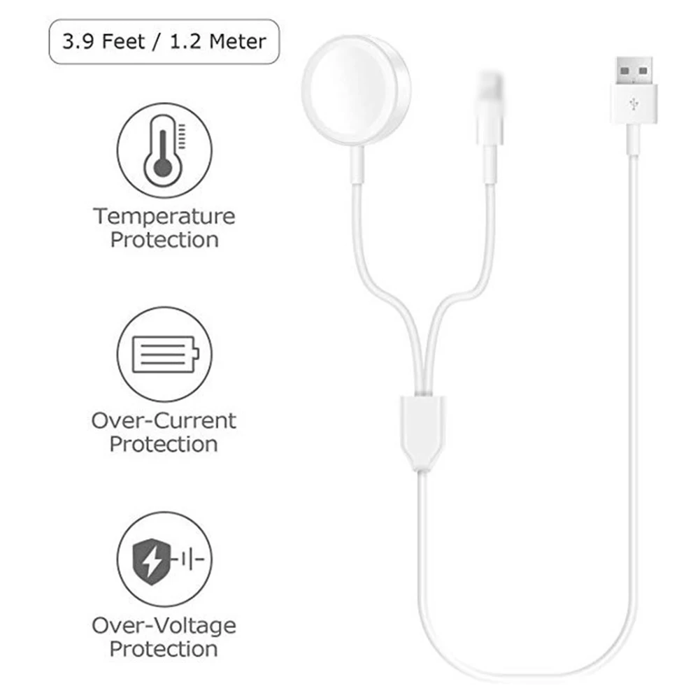 Multi Protection Wireless Charger Magnetic Fast Accessory Portable 2 IN 1 Stable USB Office Outdoor For Apple Watch 1 2 3 4
Multi Protection Wireless Charger Magnetic Fast Accessory Portable 2 IN 1 Stable USB Office Outdoor For Apple Watch 1 2 3 4