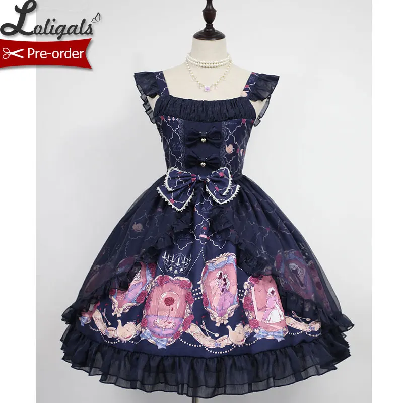 The Beauty ~ Sweet Printed Open Front Lolita JSK Dress by Soufflesong ~ 60 days for tailoring
The Beauty ~ Sweet Printed Open Front Lolita JSK Dress by Soufflesong ~ 60 days for tailoring
