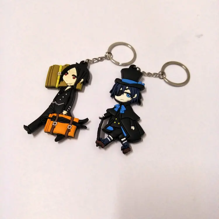 Black Butler Ciel Phantomhive Double-Side Soft Rubber Keychain Cartoon Figure Pendant KeyChain Halloween Christmas New Year Gift
Black Butler Ciel Phantomhive Double-Side Soft Rubber Keychain Cartoon Figure Pendant KeyChain Halloween Christmas New Year Gift