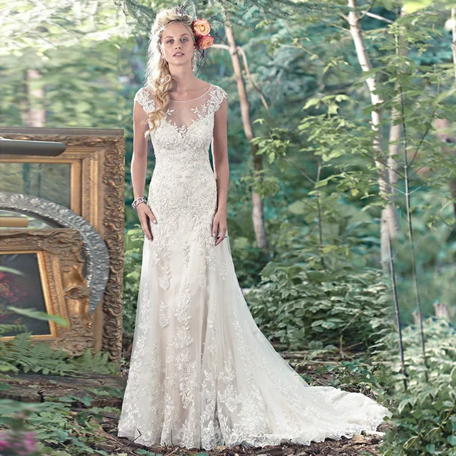 Vestidos De Novia Elegant Lace Wedding Dress Vintage See Through Wedding Dresses 2019 White Long Robe De Mariage Bridal Gowns
Vestidos De Novia Elegant Lace Wedding Dress Vintage See Through Wedding Dresses 2019 White Long Robe De Mariage Bridal Gowns